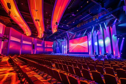 寬敞的音樂廳舞臺(tái)場景攝影圖片 攝影圖 下載至來源處